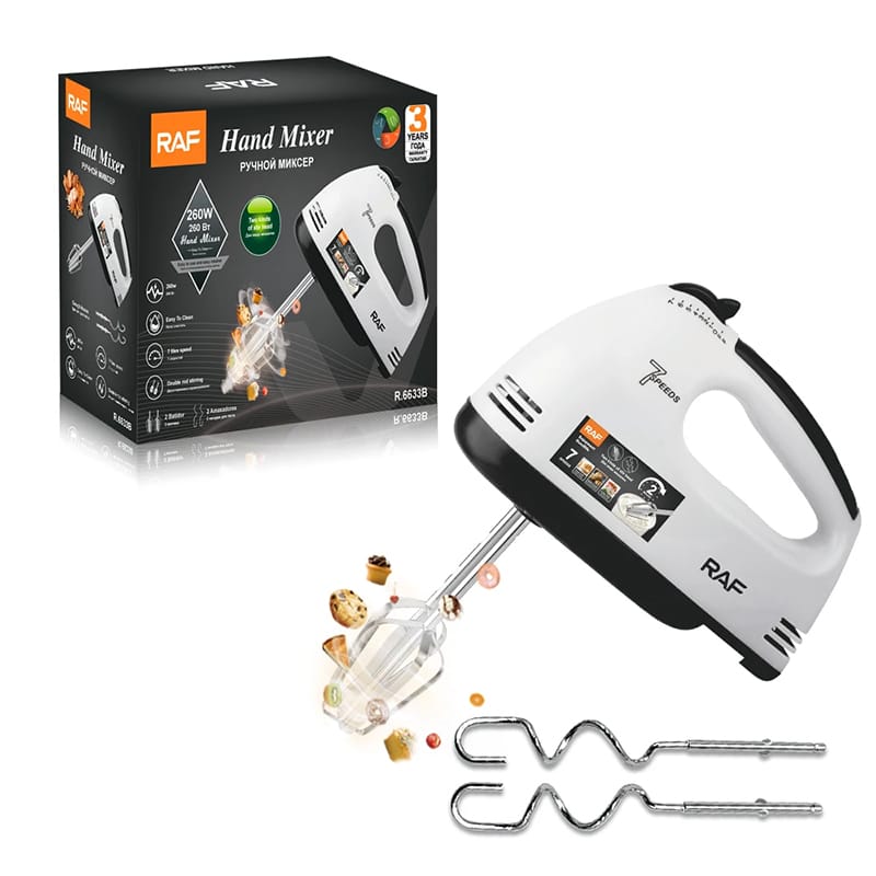 RAF Electric Hand Mixer  | Kitchen Egg Beater & Dough Mixer